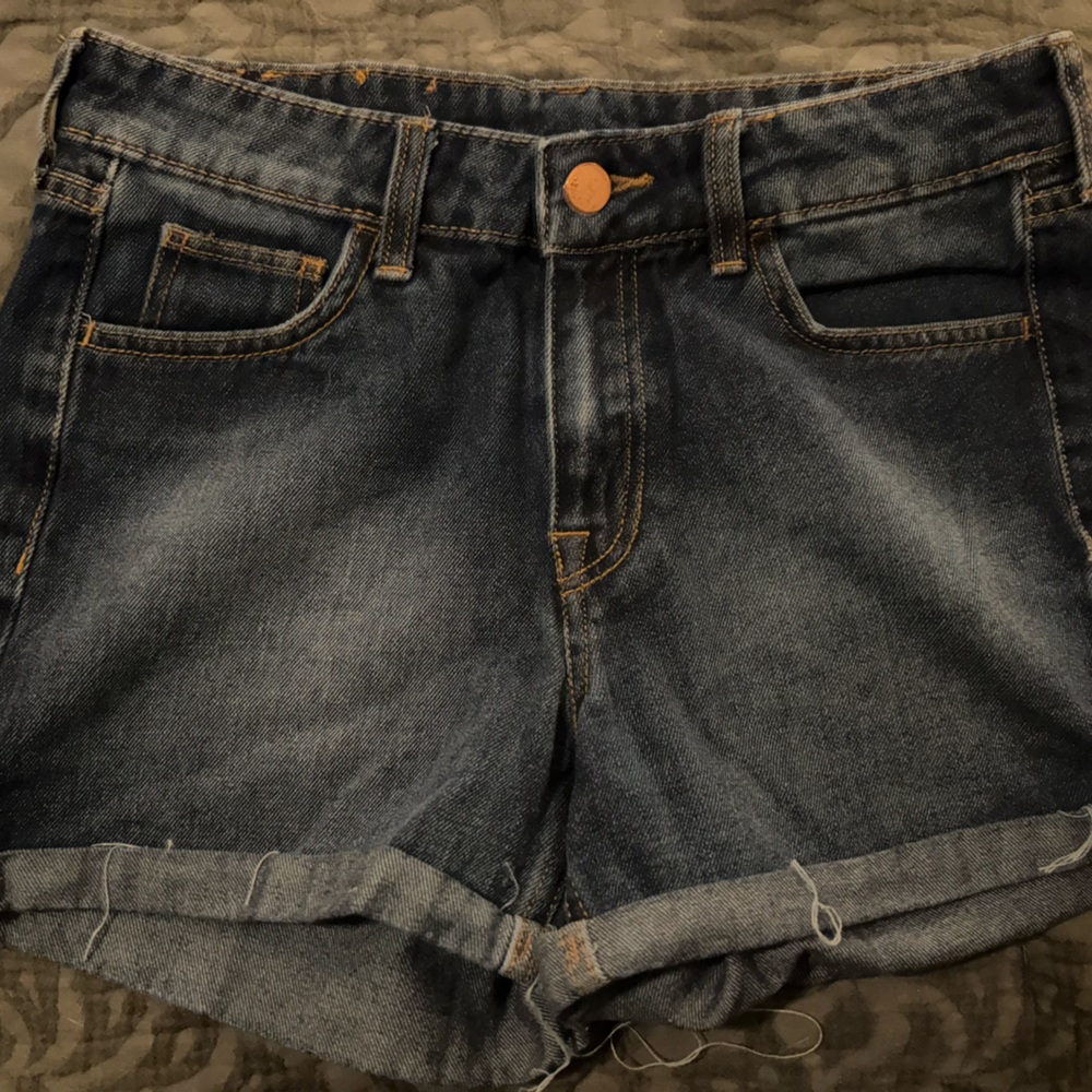 Dark Blue Denim by H&M Shorts 4